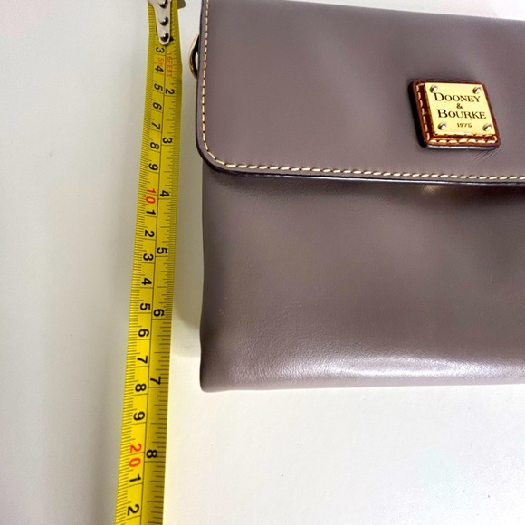 Dooney & Bourke Taupe Leather Crossbody - Picture 8 of 15